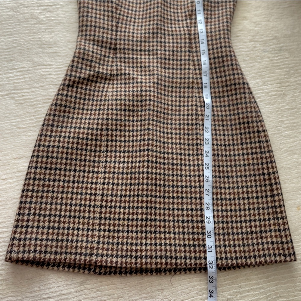 RACIL - Hailey Houndstooth Wool-tweed Mini Dress - Size FR 34 (US 2) - Picture 7 of 10